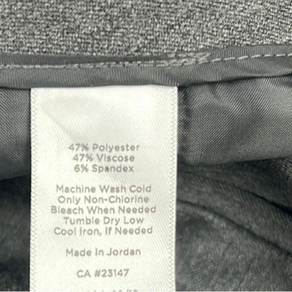 Talbots New Women’s 18WP Heather Gray Curvy Barely Boot Full Length Pant - Picture 10 of 13